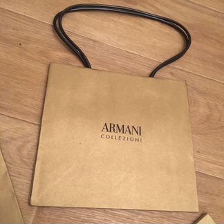 Пакеты бумажные armani collezioni новые