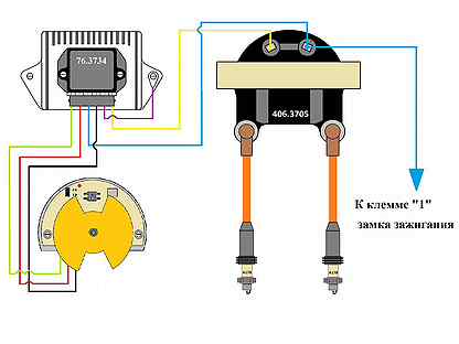 Схема установки электронного зажигания на иж юпитер 5