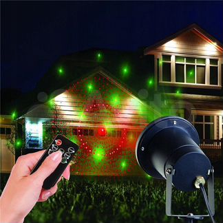 Лазерная установка для подсветки дома