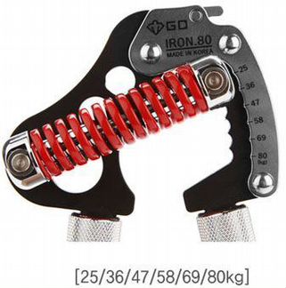 Регулируемый кистевой эспандер GD Iron Grip 80