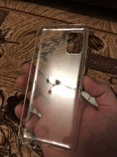 Чехол прозрачный и защитное стекло 11D на samsung