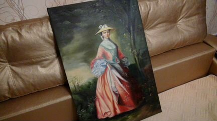 Леди, картина маслом на холсте, 60х90см,Художник