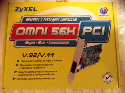 Внутренний модем zyxel Omni 56K PCI