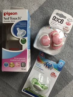 Пустышка бутылочка pigeon
