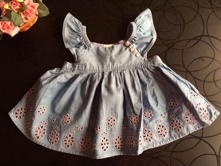 Платья GAP 6-12м,1-2г/C&A 2г