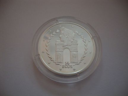 Гибралтар 14 экю 1992-1995 Поезда Черчилль Рыцарь