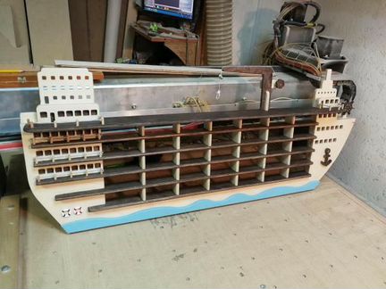 Полка корабль для машинок