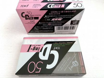 Аудиокассеты кассеты TDK CDing I 50 - 1989 г