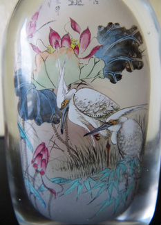 Табакерка флакон snuff bottle старый Китай 1950-е