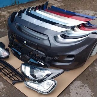 Бампер Hyundai Solaris в цвет
