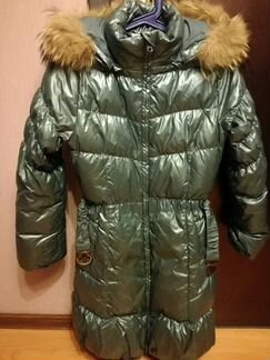 Удлиненная куртка-пуховик для девочек-по