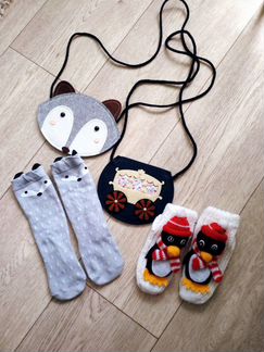 Детская фетровая сумочка и гольфы/носки