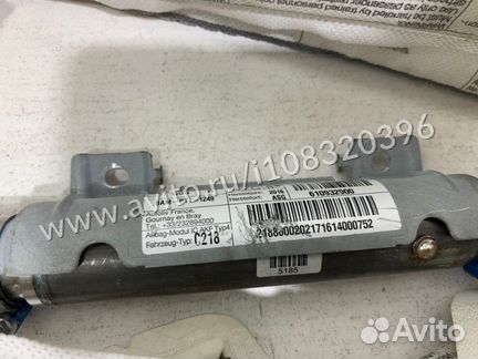 Подушка безопасности шторка правая Mercedes-Benz