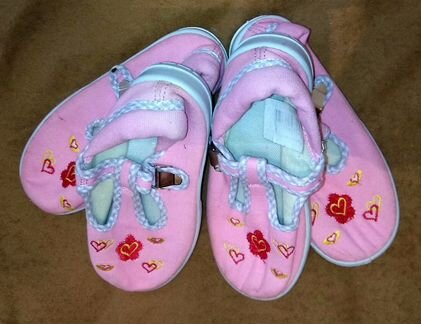 Сандали текстильные