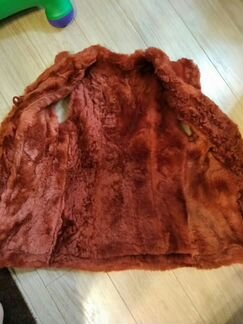 Безрукавка меховой жилет Натуральный мех Ручная ра