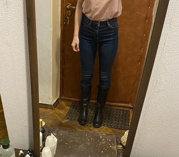 Осенние сапоги 34 р. кожа