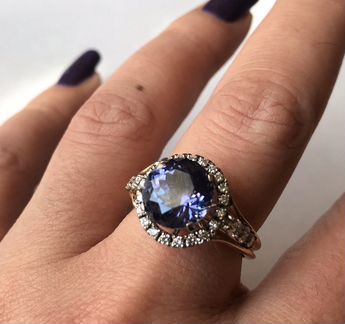 Кольцо с танзанитом (160т)