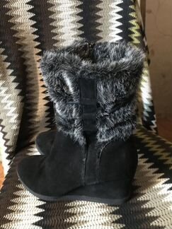 Сапоги зимние/ замша/мех