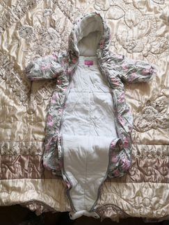 Зимний комбинезон на девочку 68см