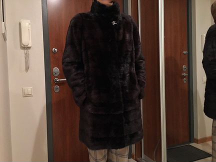 Шуба и меховое манто Asofia натур. мех норки