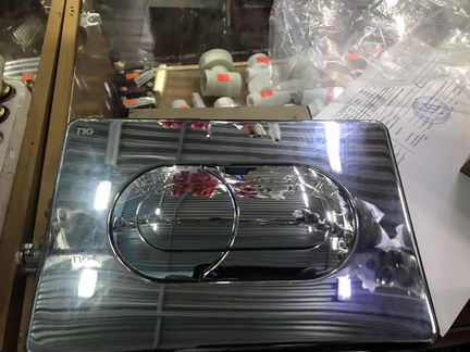 Кнопка смыва oli salina хром (640084