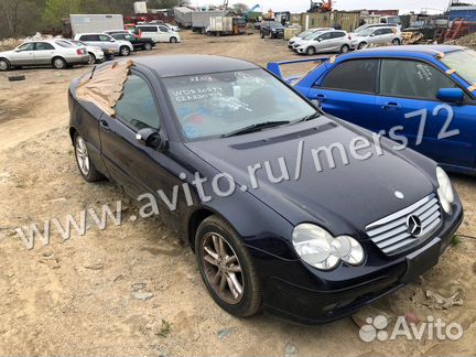 В разборе распил Мерседес W203 спорт купе C200