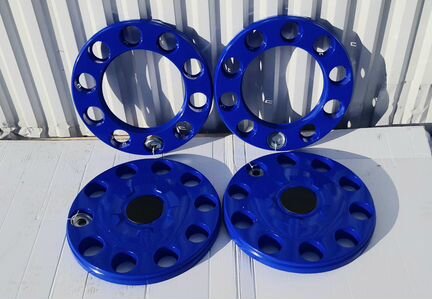 Колпаки колесные R 22.5 ступичные Синие пластик