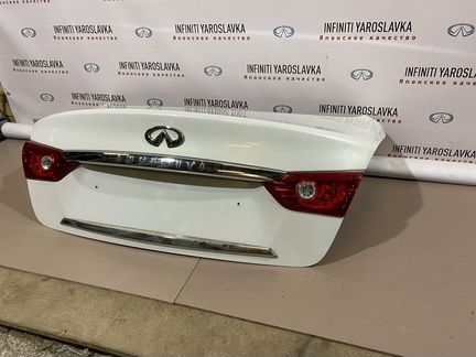Крышка багажника Infiniti Q50 Q50S V37 белая в цве