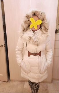 Пуховик белый