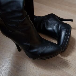 Высокие кожаные сапоги CarloPazolini 38