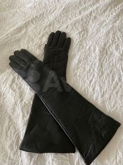 Перчатки кожаные высокие Fabretti тёплые р7