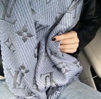 Шарф палантин louis vuitton теплый зима