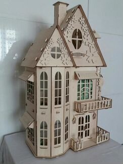 Кукольный домик с мебелью