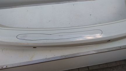 Задний бампер VW Polo седан 2015-2018 рестайл