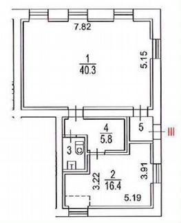 Помещение свободного назначения, 66.3 м²