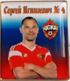 Значки цска заливные