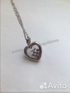Новый золотой кулон с брил. Chopard