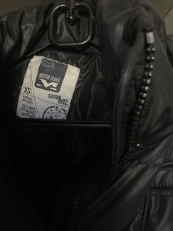 Теплый фирменный пуховик motor jeans