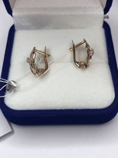 Золотые серьги 585
