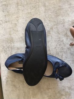 Prada Синие Балетки новые оригинал 39