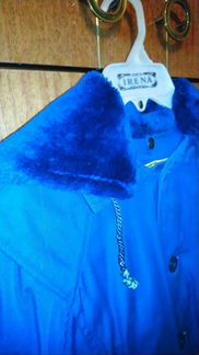 Пальто пихора для мальчика мех кролик