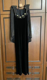 Вечернее бархатное платье в пол