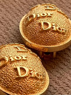 Винтажные клипсы Dior