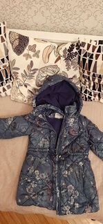 Зимнее пальто на девочку р. 116