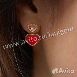 Золотые серьги Chopard