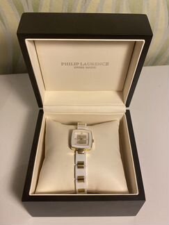 Керамические часы Philip Laurence белые, Швейцария