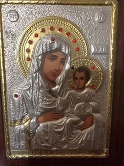 Икона серебряная с позолотой