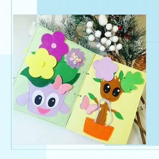 Развивающая книжка из фетра для самых маленьких