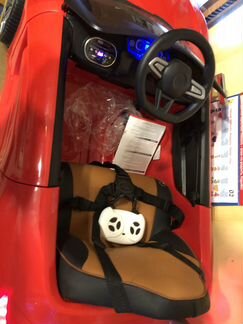 Детский электромобиль бмв (bmw новый красный)