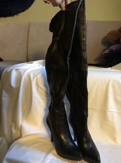 Сапоги ботфорты на шпильках